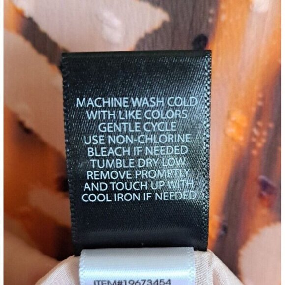 Torrid 2X Multicolor Chiffon Clip Dot Long Sheer Sleeve Blouse Elasticized Cuffs - Picture 8 of 9